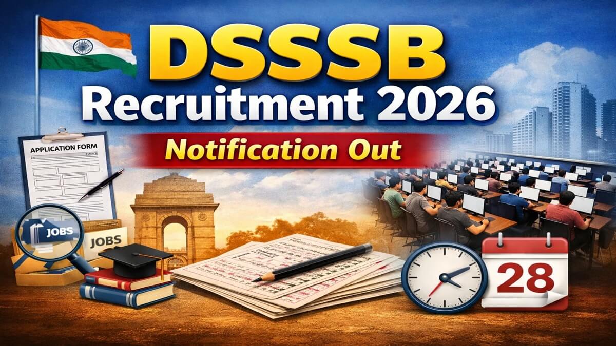 DSSSB Recruitment 2026: 216 पदों पर सरकारी भर्ती, नोटिफिकेशन, योग्यता, परीक्षा पैटर्न और आवेदन प्रक्रिया