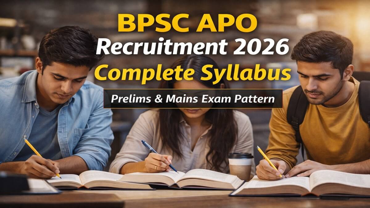 BPSC APO Recruitment 2026 Syllabus: प्रारंभिक, मुख्य परीक्षा और इंटरव्यू का पूरा सिलेबस